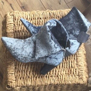 Free People Moonlight Crushed Velvet Booties